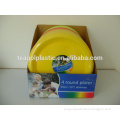 4PK plastic round plates 10 inch in display box packing #TG1004EG